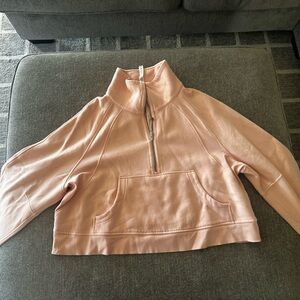 Lulu lemon quarter zip scuba pale pink size XL/XXL